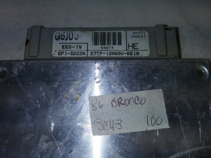E7TF-12A650-BE1A Ford Ranger or Bronco 2 1986-1987 ecm ecu computer