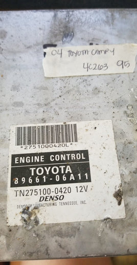 89661-06A11 Toyota Camry 2004 ecm ecu computer