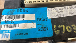 10325745 Buick Rendezvous bcm body control module 2002-2005