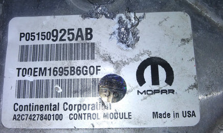 P05150925AB ECM ECU computer 2015 Jeep Cherokee **TESTED GOOD**