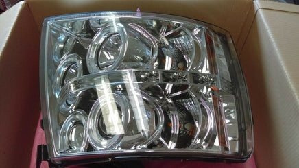 chrome projector headlight set fits 2007-2013 Chevy pickup 444-CS07-HL-C  *NEW*
