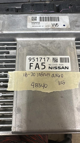 NEC046-666 Nissan Pathfinder or Infiniti 2018-2020 ecu ecm computer