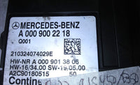 A 000 900 22 18 BMW CLS 450 or 430 or E350 2019-2022 fuel pump relay module