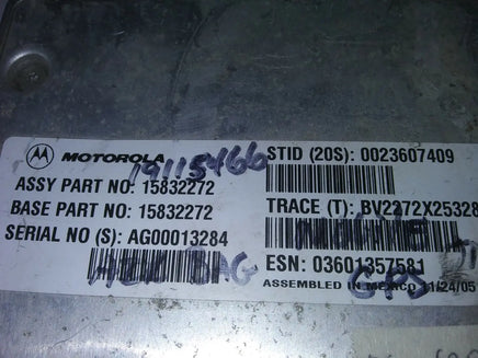 2006 Chevy Monte Carlo communication control module 15832272