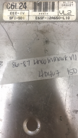 E6SF-12A650-L1C Lincoln Mark VII anti lock control module computer 1986-1987