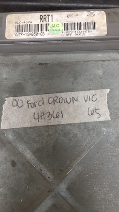 YW7F-12A650-GB ecm ecu computer 2000 Ford Crown Vic Grand Marquis  **Tested**