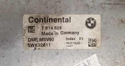 7 614 628 BMW 528 528i  ecm ecu computer 2011