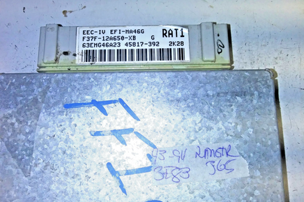 F37F-12A650-XB ECM ECU computer 1993-1994 Ford Ranger