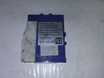 2007-2011 Lexus GS350 park aid assist control module 89340-30031