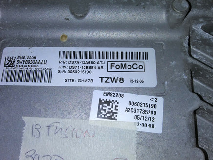 DS7A-12A650-ATJ Ford Fusion 2013 ecm ecu computer