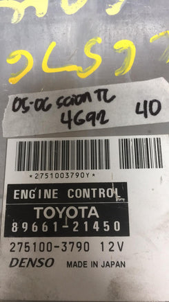 89661-21450 Scion TC ecm ecu computer 2005-2006
