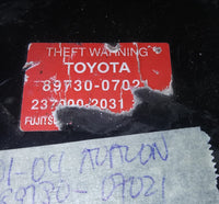 89730-07021 theft locking module 2001-2004 Toyota Avalon