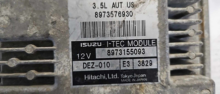 8973576930 Isuzu Axiom or Rodeo 2004 ecm ecu computer