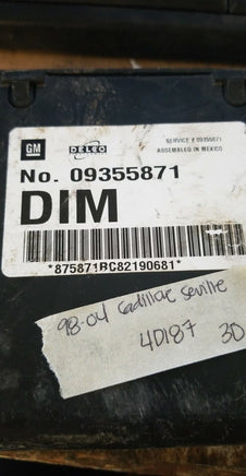 1998-2004 Cadillac Seville body control module 09355871