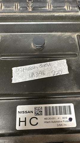 MEC83-051 Nissan Quest ecm ecu computer 2007 - Swan Auto