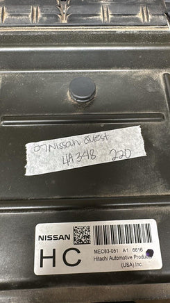 MEC83-051 Nissan Quest ecm ecu computer 2007 - Swan Auto