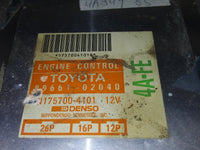 89661-02040 ecm ecu computer 1993 Toyota Corolla