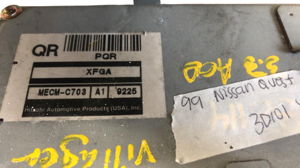 1999 Nissan Quest or Mercury Villager ecm engine computer module MECM-C703