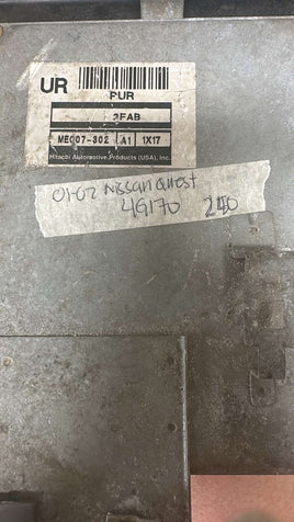MEC07-302 Nissan Quest TCM 2001-2002 transmission computer