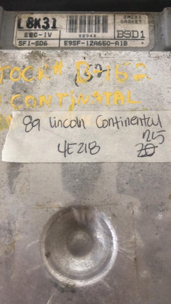 E9SF-12A650-A1B  Lincoln Continental 1989 ecm ecu computer