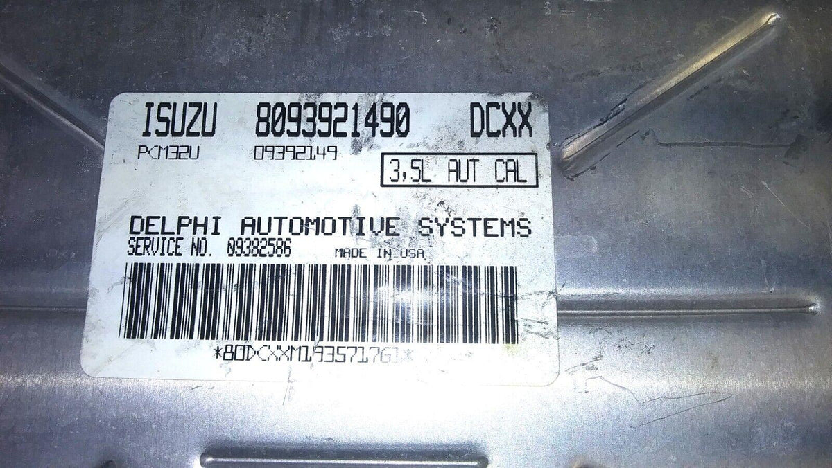 8093921490 ecm ecu computer 2000 Isuzu Trooper | Swan Auto