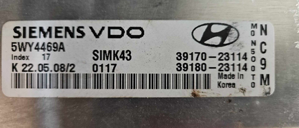 39170-23114 Hyundai Tucson ecm ecu computer 2005-2007