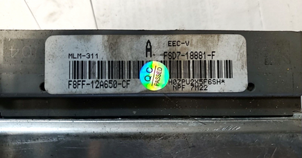1998 Mazda 626 ecm ecu computer F8FF-12A650-CF