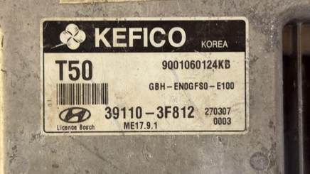 39110-3F812 ecm ecu computer 2014 Hyundai Genesis