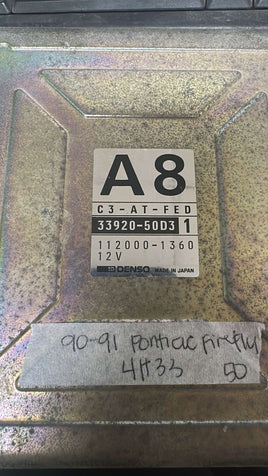 33920-50D31 Geo Metro or Pontiac Firefly  1990-1991 ecu ecm computer