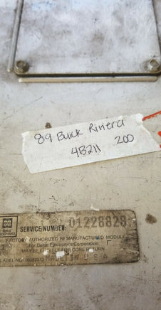 1989 Buick Electra or Riviera ecm ecu computer 01228828