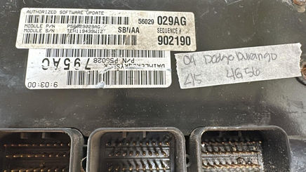 P56029029AG ecu ecm computer 2004 Dodge Durango