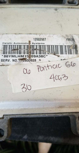 12602987 ecm ecu computer 2006 Pontiac G6 Chevrolet Malibu