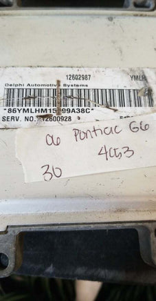 12602987 ecm ecu computer 2006 Pontiac G6 Chevrolet Malibu
