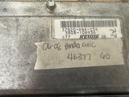 37820-RNA-C54 Honda Civic 2006-2008 ecm ecu computer