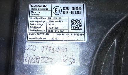 9037816D Battery warmer control module 2020 Porsche Taycan **TESTED** - Swan Auto