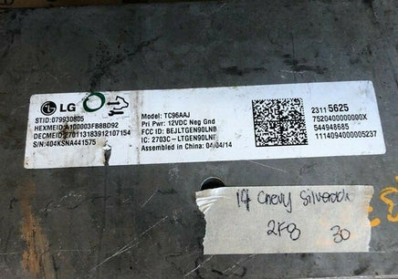 2014 Chevrolet Camaro Onstar Module 23115625