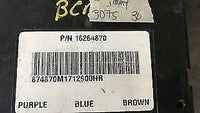 16264870 bcm body control module 1998 Chevy Blazer or Jimmy