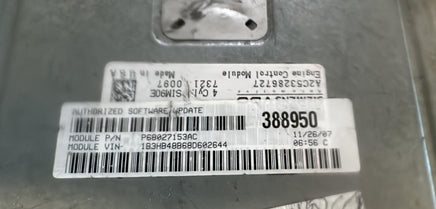 P68027153AC Caliber, Compass or Patriot 2007-2010 ecm ecu computer