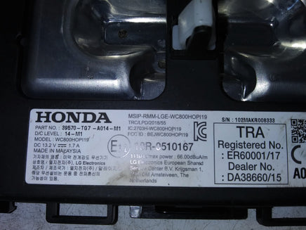 39570-TG7-A014-M1 Honda Passport 2019-2021 wireless charger module