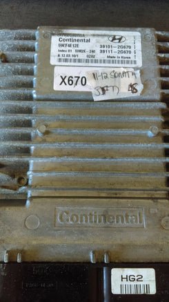 39101-2G670 Hyundai Sonata 2011-2012 ecu ecm computer