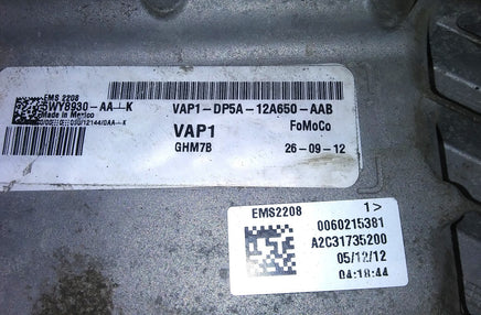 VAP1-DP5A-12A650-AAB ecm ecu computer 2013 Lincoln MKZ