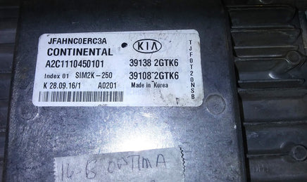 39138-2GTK6 ecm ecu computer 2016-2018 Kia Optima