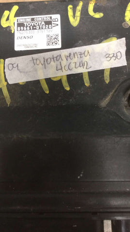 89661-0RT020 Toyota Venza ecm ecu computer 2009