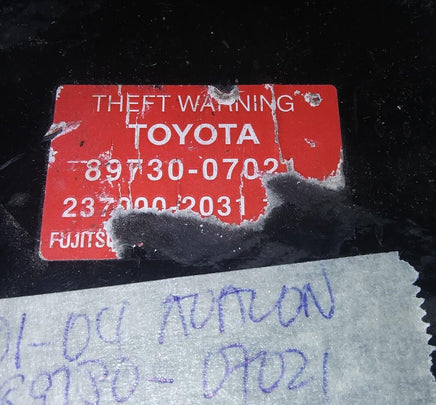 89730-07021 theft locking module 2001-2004 Toyota Avalon - Swan Auto