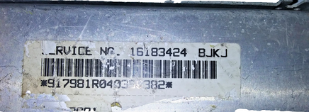 16183424 ABS control module 1994 Buick Century or Cutlass Ciera