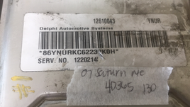12610043 Saturn Vue 2007 ecu ecm computer