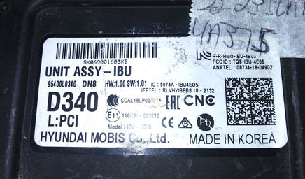 95400L0340 bcm body control module 2022-2023 Hyundai Sonata