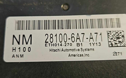 28100-6A7-A71 tcm transmission computer 2021-2022 Honda Accord