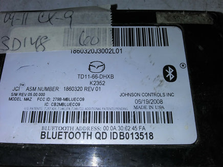 2009-2011 Mazda CX-9 CX9 bluetooth module TD11-66-DHXB