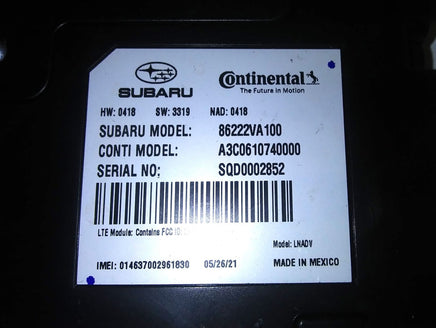 86222VA100 telematic communication control module 2021 Subaru WRX
